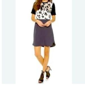 Rebecca Taylor Silk Cow Print Dress – Size 8